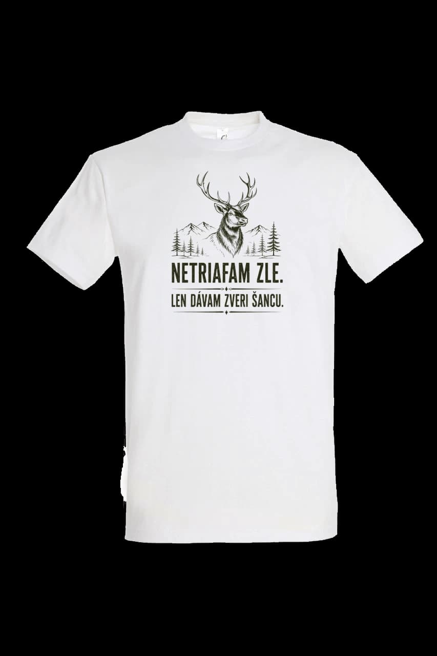 T-shirt Netriafam zle | čierny text, Man, White