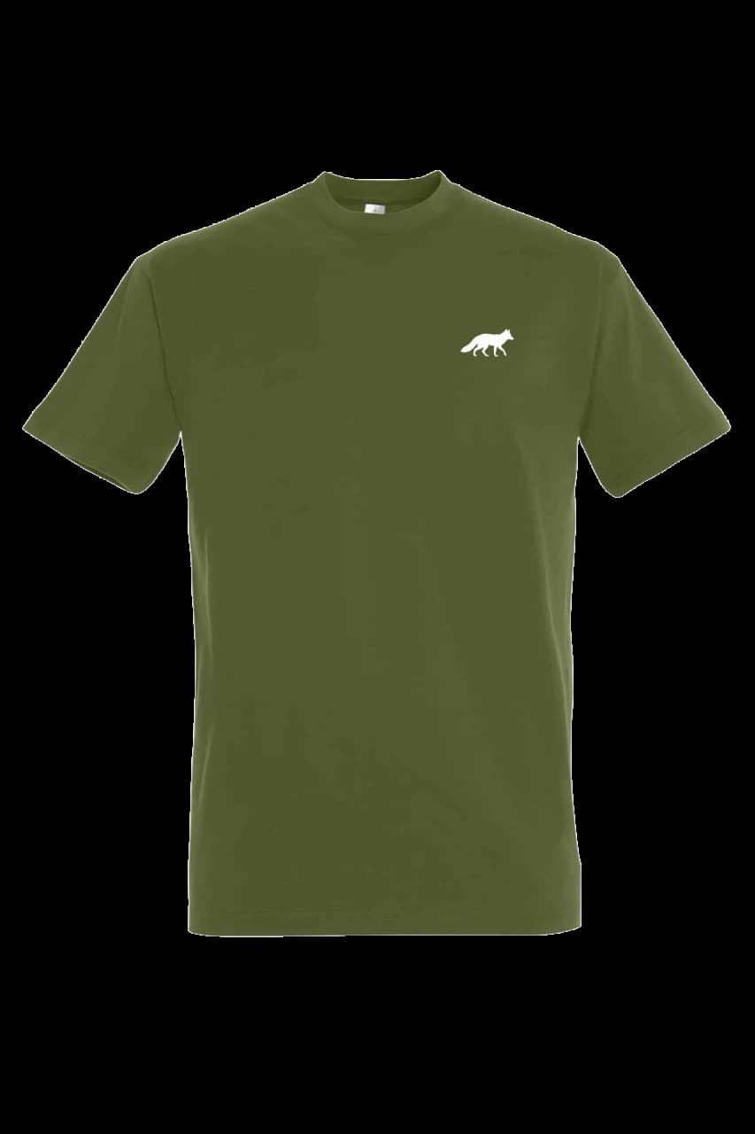 T-shirt Líška | minimalistická, Man, Dark Khaki
