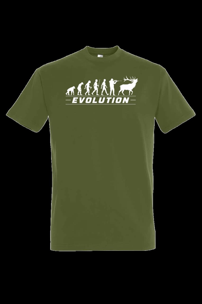 T-shirt Tričko Evolution, Man, Dark Khaki