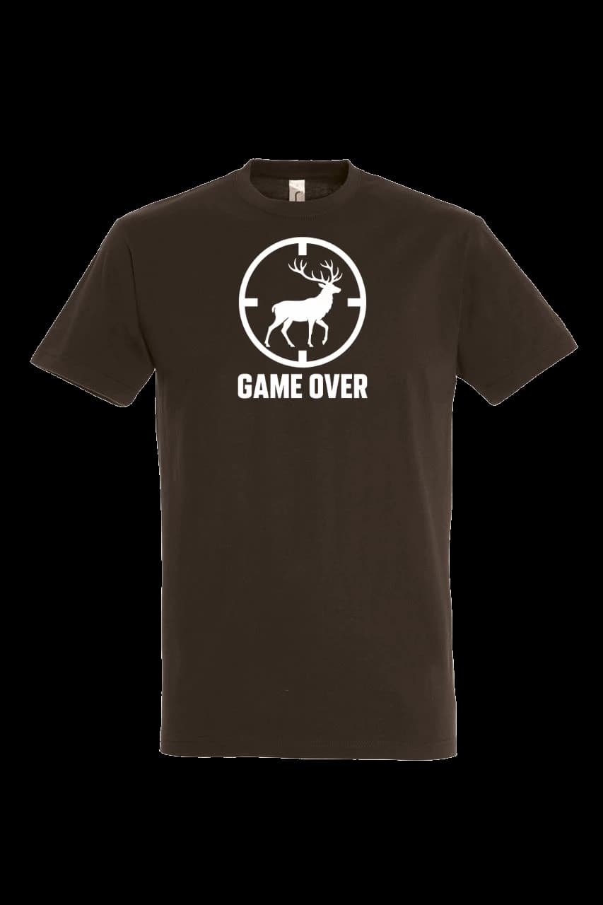 Tričko Tričko Game over, Muž, Čokoládová