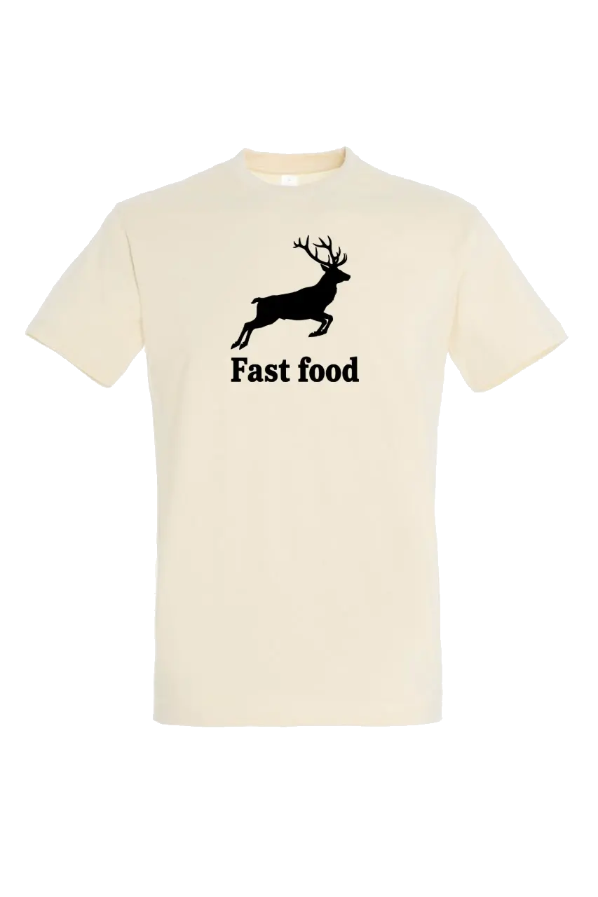 Tričko Fast food - čierna potlač