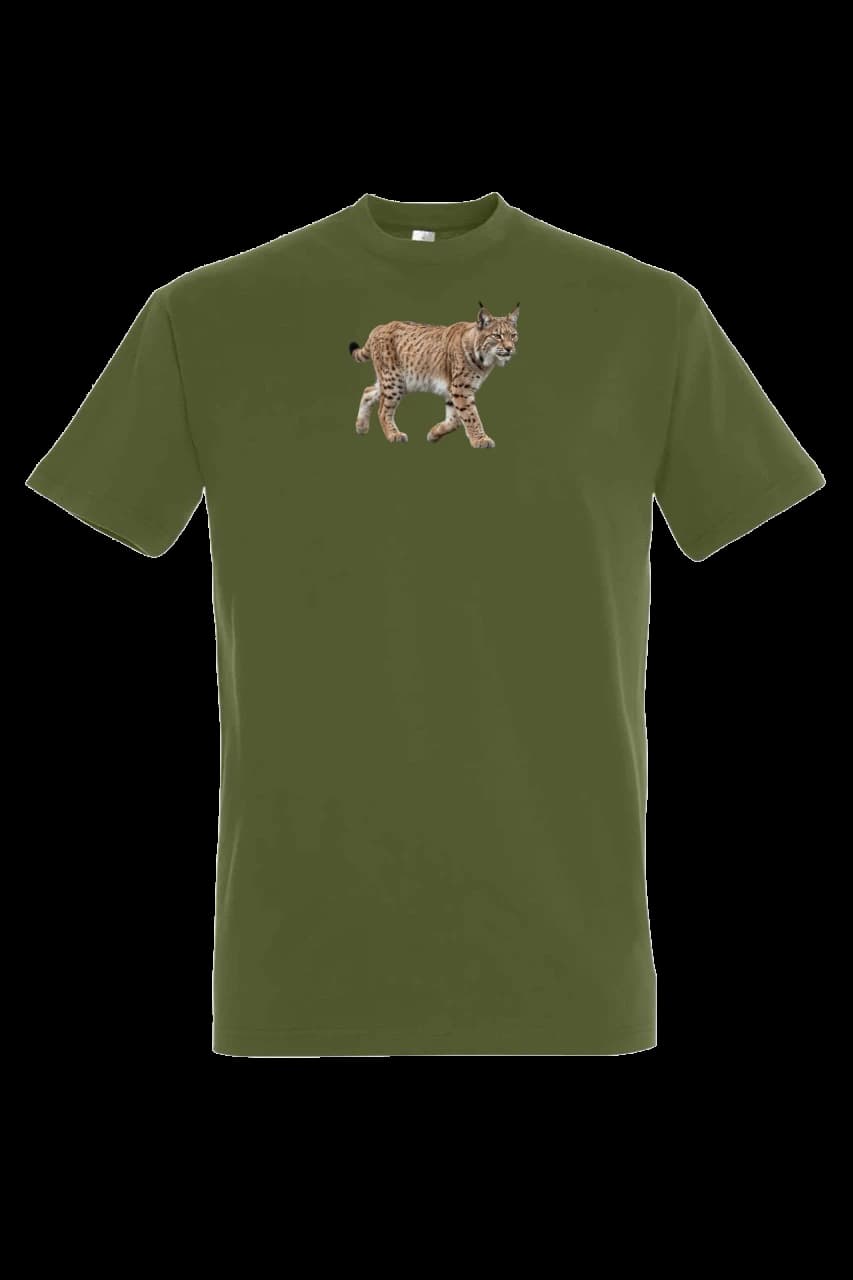 T-shirt Tričko kráčajúci rys, Man, Dark Khaki