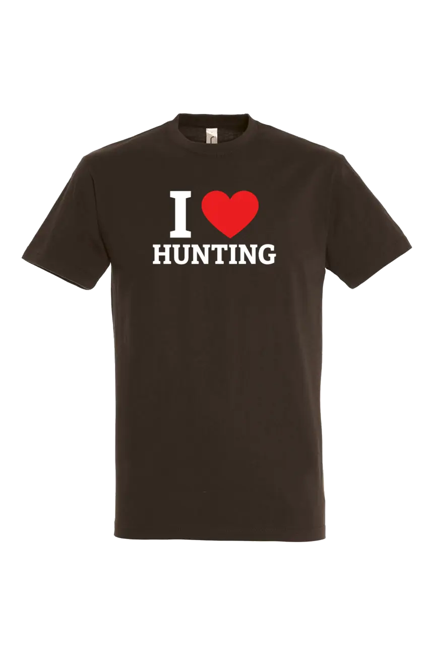 Poľovnícke tričko I love hunting