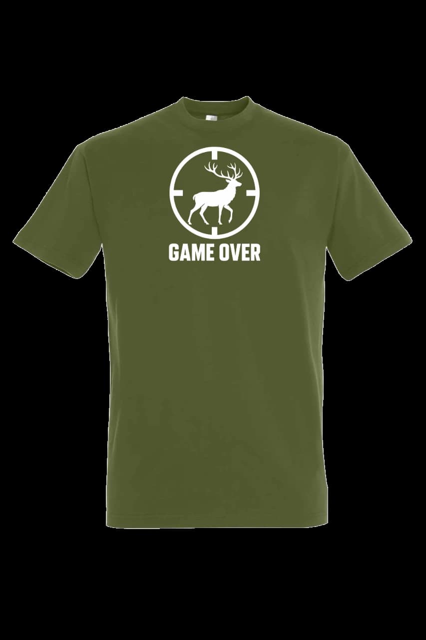 T-shirt Tričko Game over, Man, Dark Khaki